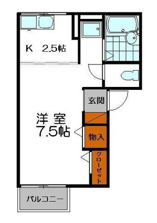 砥堀駅 徒歩2分 2階の物件間取画像